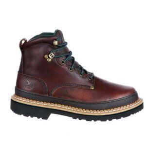 Georgia Giant Work Boot G6274 Durable Leather Boots Brown Mens 7.5 M Ankle 6"
